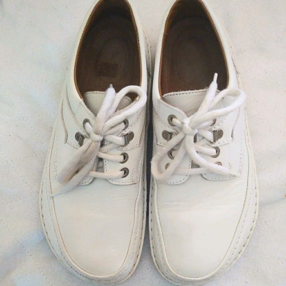 White Leather Birkenstock Sneakers Unisex